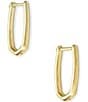 Color:18k Gold Vermeil - Image 2 - Ellen 18k Vermeil Huggie Hoop Earrings
