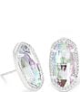 Color:Dichroic Glass - Image 1 - Ellie Silver Stud Earrings