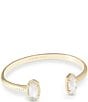 Kendra Scott Elton Gold Cuff Bracelet, Color:Ivory Mother of Pearl - Image 1