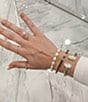 Kendra Scott Elton Gold Cuff Bracelet, Color:Ivory Mother of Pearl - Image 3
