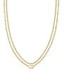 Color:Iridescent Drusy - Image 1 - Emilie Gold Multi Strand Necklace