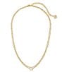 Color:Iridescent Drusy - Image 2 - Emilie Gold Multi Strand Necklace