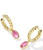 Kendra Scott Emilie Huggie Hoop Earrings, Color:Gold Azalea Illusion - Image 1
