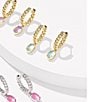 Kendra Scott Emilie Huggie Hoop Earrings, Color:Gold Light Blue Illusion - Image 2