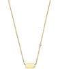 Color:White Diamond - Image 1 - Fern 14k Yellow Gold Pendant Necklace