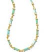 Color:Gold Blue Mix - Image 1 - Gigi Collar Necklace