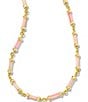 Color:Gold Pink Mix - Image 1 - Gigi Collar Necklace