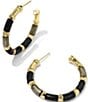Color:Gold Black Mix - Image 1 - Gigi Hoop Earrings