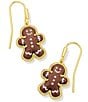 Kendra Scott Gingerbread Drop Earrings, Color:Gold Brown Goldstone - Image 1
