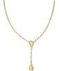 Color:Gold Golden Abalone - Image 1 - Gold Camry Y Necklace
