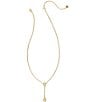 Color:Gold Golden Abalone - Image 2 - Gold Camry Y Necklace