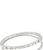 Kendra Scott Gracie Crystal Pearl Bangle Bracelet, Color:Rhodium White Mix - Image 1
