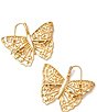 Color:Gold - Image 1 - Hadley Butterfly Drop Earrings