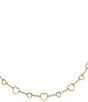 Kendra Scott Haisley Heart Collar Necklace, Color:Gold White Crystal - Image 2