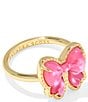 Kendra Scott Haley Bow Band Ring, Color:Gold Rose Violet Mother Of Pearl - Image 1