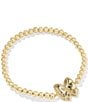 Kendra Scott Haley Bow Pearl Stretch Bracelet, Color:Gold Blush ivory Mother Of Pearl - Image 2