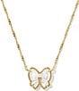 Kendra Scott Haley Bow Short Pendant Necklace, Color:Gold Ivory Mother Of Pearl - Image 1