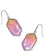 Kendra Scott Hallie Drop Earrings, Color:Silver Sunrise Watercolor Illusion - Image 1