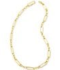 Color:Gold - Image 1 - Heather Link Chain Necklace