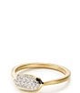 Color:14k Gold - Image 1 - Isa Pave 14k Gold Diamond Ring