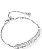 Kendra Scott Jamie Delicate Chain Adjustable Bracelet, Color:Silver White CZ - Image 1