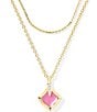 Kendra Scott Joelle Short Multi Strand Necklace, Color:Gold Azalea Illusion - Image 1