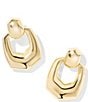 Kendra Scott Kaitlin Open Frame Puffy Drop Earrings, Color:Gold - Image 1
