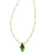 Color:Kelly Green Illusion - Image 1 - Kinsley Short Pendant Necklace