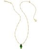 Color:Kelly Green Illusion - Image 2 - Kinsley Short Pendant Necklace