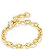 Color:Gold - Image 1 - Korinne Chain Line Bracelet