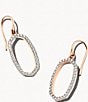 Color:Rose Gold - Image 1 - Lee 14K Gold Yellow Gold Open Frame Drop Earrings