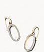 Color:14k Yellow Gold - Image 1 - Lee 14K Gold Yellow Gold Open Frame Drop Earrings
