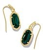 Color:Gold Green Malachite - Image 1 - Lee Drop Earrings