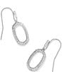 Color:Silver - Image 1 - Lee Ridge Open Frame Drop Earrings