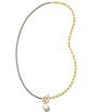Kendra Scott Leighton Pearl Charm Chain Necklace - Image 1