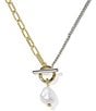 Kendra Scott Leighton Pearl Charm Chain Necklace - Image 2