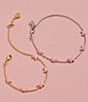 Kendra Scott Lillia Butterfly Enamel Delicate Chain Line Bracelet, Color:Gold Pink Enamel - Image 4