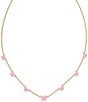 Kendra Scott Lillia Butterfly Enamel Strand Collar Necklace, Color:Gold Pine Enamel - Image 1