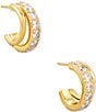 Kendra Scott Livy Huggie Hoop Earrings, Color:Gold - Image 1