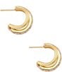 Kendra Scott Livy Huggie Hoop Earrings, Color:Gold - Image 2