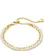 Color:Gold White Pearl - Image 1 - Lolo Pearl Multi Strand Line Bracelet