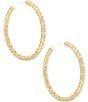Color:14k Gold Plated - Image 2 - Maggie Hoop Earrings
