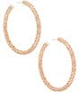 Color:Rose Gold - Image 1 - Maggie Hoop Earrings