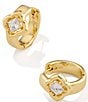 Kendra Scott Mallory Crystal Huggie Hoop Earrings - Image 1