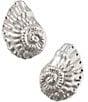 Kendra Scott Marina Sea Shell Sculptural Drop Earrings, Color:Vintage Silver - Image 1