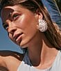 Kendra Scott Marina Sea Shell Sculptural Drop Earrings, Color:Vintage Silver - Image 2