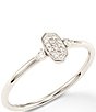 Color:White Diamond - Image 2 - Marisa 14k White Gold Band Ring