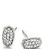 Color:14k White Gold - Image 1 - Marisa Stud Earrings In White Diamond And 14K Gold