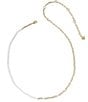 Kendra Scott Markie Freshwater Pearl Half Chain Necklace - Image 1