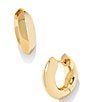Color:14k Gold Plated - Image 1 - Mikki Shiny Huggie Hoop Earrings